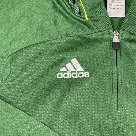 adidas Portland Timbers Jacket Men Large Green Spellout FullZip Hood Season 2011 - Picture 4 of 13